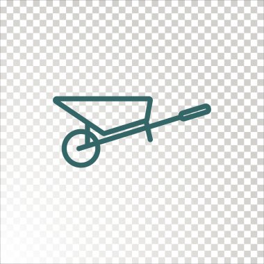 Otomobil düz simgesi, vektör illüstrasyonu 