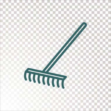 Tırmık ikonu. Vektör illüstrasyonu