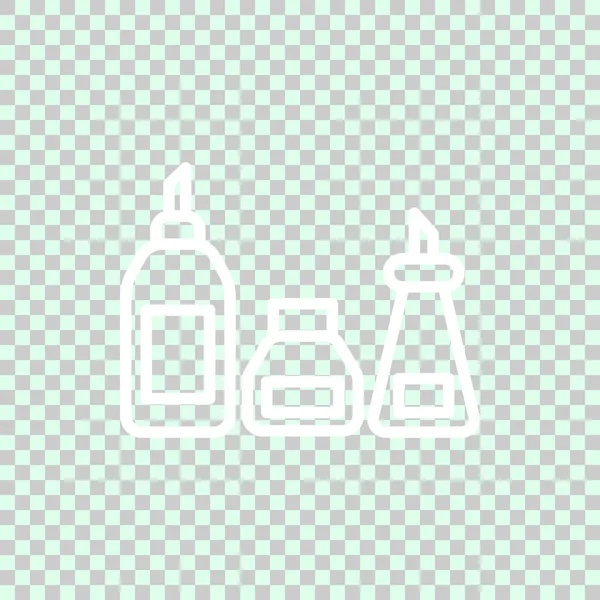 Ikonen För Olika Flaskor Vektorillustration — Stock vektor