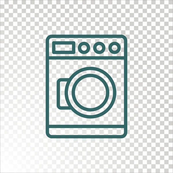Tvättmaskin Ikon Vektor Illustration — Stock vektor