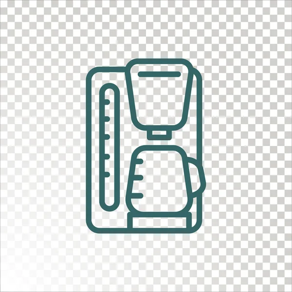 Icono Máquina Café Ilustración Vectorial — Vector de stock