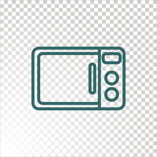 Microwave Icon Vector Illustration — Stock Vector