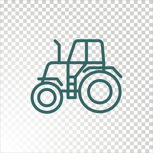 Icono Del Tractor Ilustración Vectorial — Vector de stock