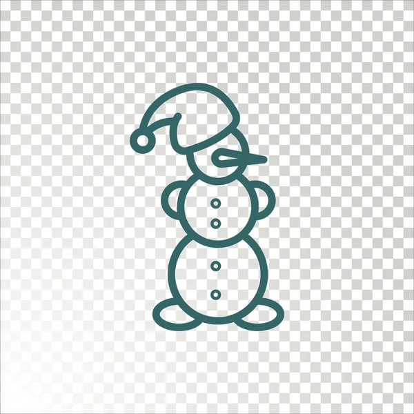 Het Pictogram Van Het Teken Van Kerstmis Vectorillustratie — Stockvector