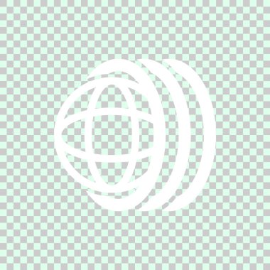 Küre ve oto lastik simgesi. Vektör çizim