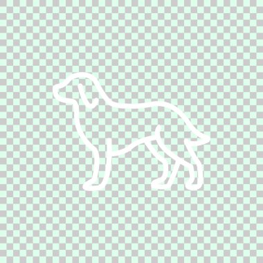 Evcil hayvan işareti simgesi, vektör çizim 