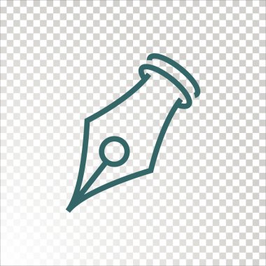 kalem simgesi vektör illüstrasyonu 