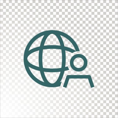 Küresel simge vektör illüstrasyonu 