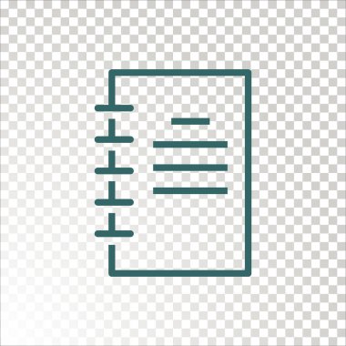 Günlük simgesi vektör illüstrasyonu 