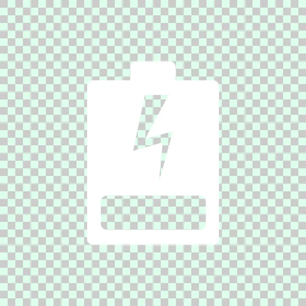 Batterij Plat Pictogram Vector Illustratie — Stockvector