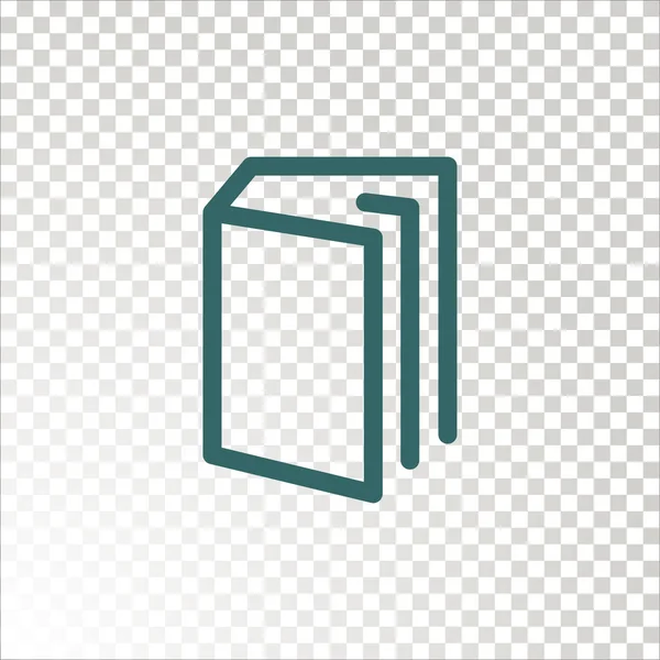 Boek Pictogram Vector Illustratie — Stockvector