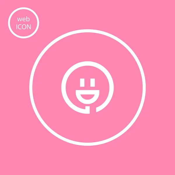 Smiley Und Plug Icon Vektorillustration — Stockvektor