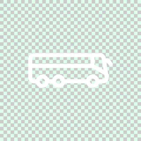 Bus Web Ikone Vektorillustration — Stockvektor