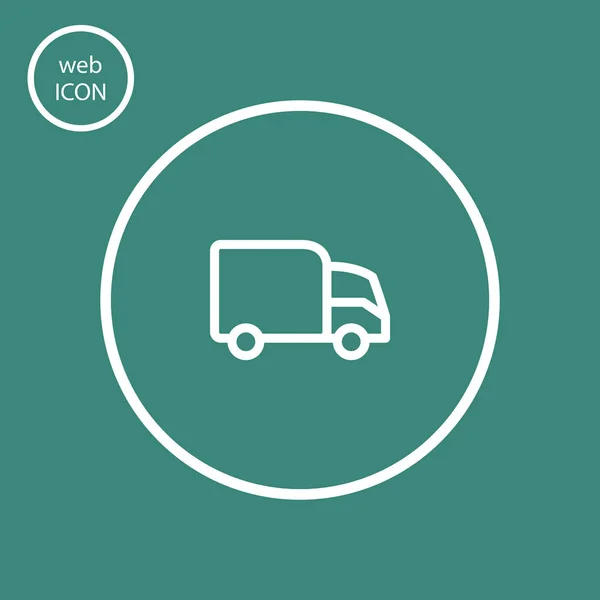 Truck or delivery car icon. Vector illustration