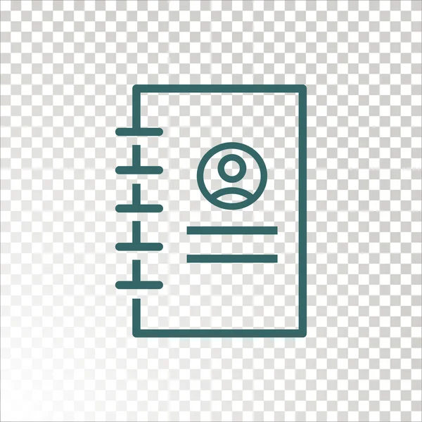 Tagebuch Symbol Vektor Illustration — Stockvektor