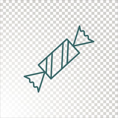 Şekerleme düz simgesi, vektör illüstrasyonu