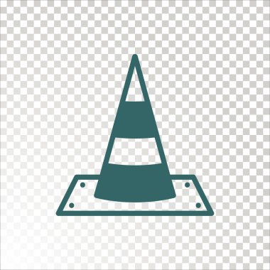 koni düz simgesi, vektör çizim 