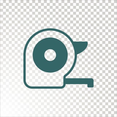 Rulet düz simgesi, vektör illüstrasyonu 