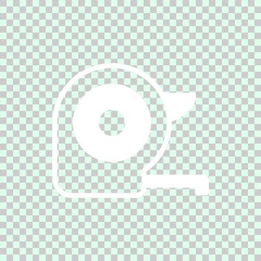 Rulet düz simgesi, vektör illüstrasyonu  