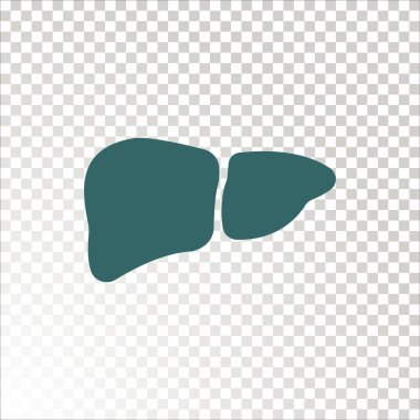 İnsan karaciğer organ kutsal kişilerin resmi, vektör çizim