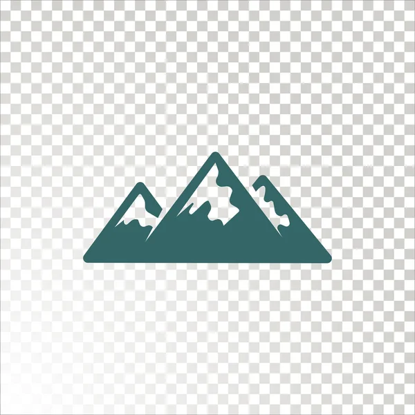 Mountain Range Icon Vector Illustration — Stock Vector