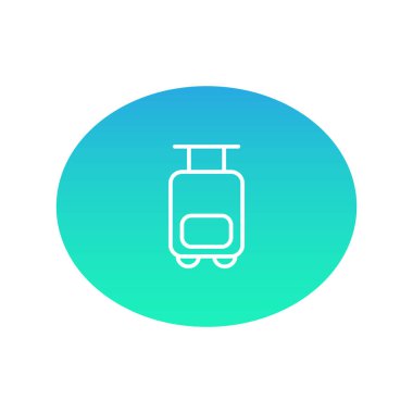 Bagaj renk web simgesi. vektör çizim