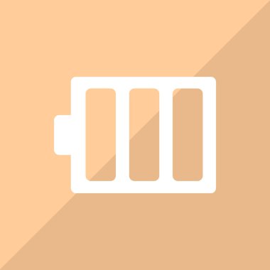 Pil web simgesi. Vektör çizim 