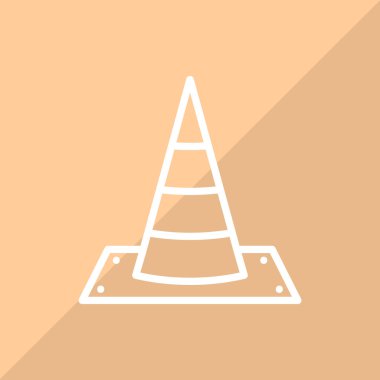 koni renk web simgesi. vektör çizim