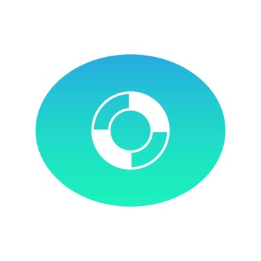 Lifebuoy web simgesi. Vektör çizim