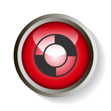 Lifebuoy web simgesi. Vektör çizim