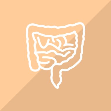 bağırsak renk web simgesi. vektör çizim