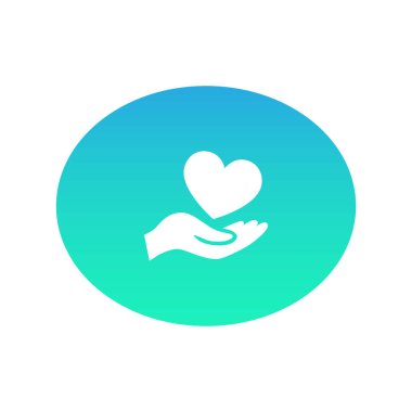 el web simgesi kalbinde. Vektör çizim