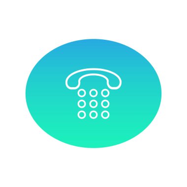 Telefon web simgesi. vektör illüstrasyonu 