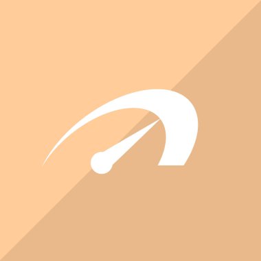 hız göstergesi web simgesi. Vektör çizim