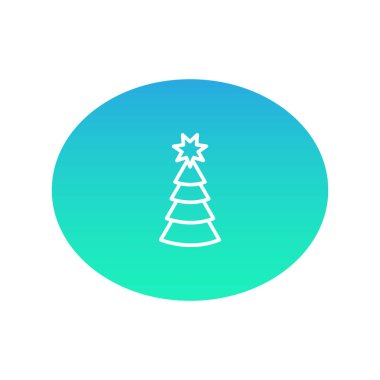 Noel dekorasyon, web simgesi. Vektör çizim    