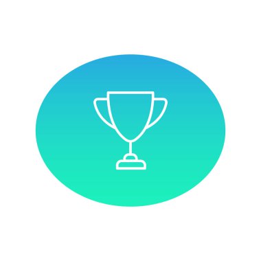 Kupası renk web simgesi. vektör çizim