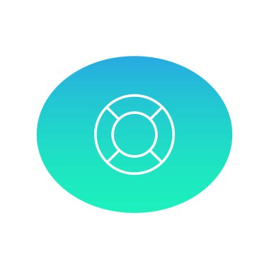 Lifebuoy web simgesi. Vektör çizim