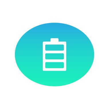 Pil web simgesi. Vektör çizim 