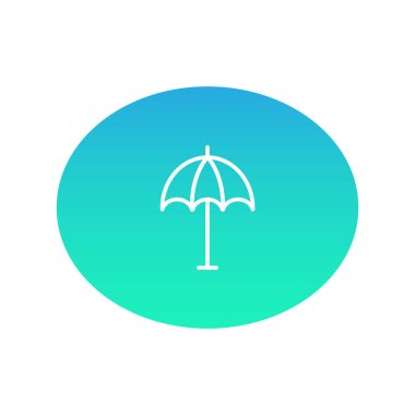 şemsiye renk web simgesi. vektör çizim