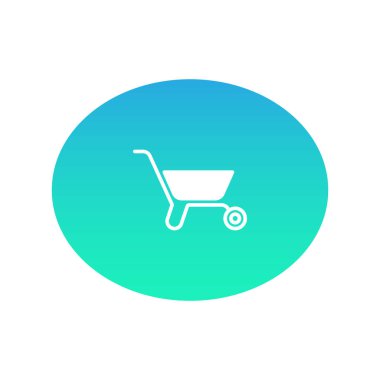 el arabası web simgesi. Vektör çizim 