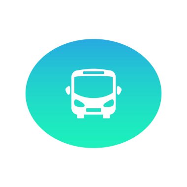 Otobüs web simgesi. vektör çizim 