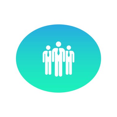 iş insanlar web simgesi. Vektör çizim 