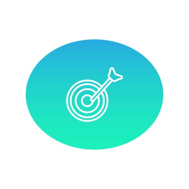 hedef ağ simgesi. Vektör illüstrasyonu