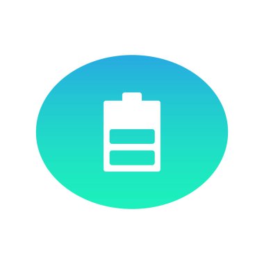 Pil web simgesi. Vektör çizim 