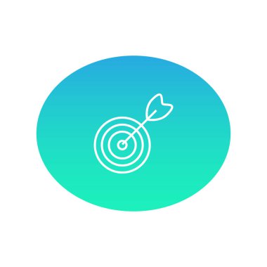 hedef ağ simgesi. Vektör illüstrasyonu