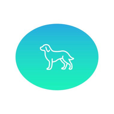 Köpek ağı simgesi. Vektör illüstrasyonu 