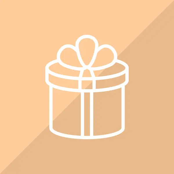 Gift Web Icoon Vectorillustratie — Stockvector