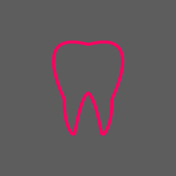 Ícone Teia Dentes Ilustração Vetorial — Vetor de Stock