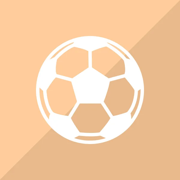 Voetbal Bal Web Pictogram Vectorillustratie — Stockvector