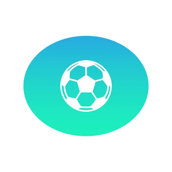 Soccer Ball Web Icon Vector Illustration — Stock Vector